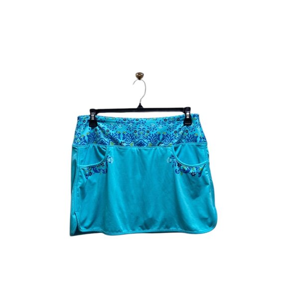 Athleta Blue River Golf Skorts Blue Size L Tall Athletic Tennis Workout Summer - Picture 2 of 12